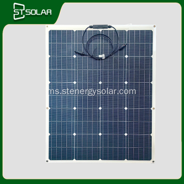 Kecekapan Tinggi Monocrystalline 100w Solar Flex Panel